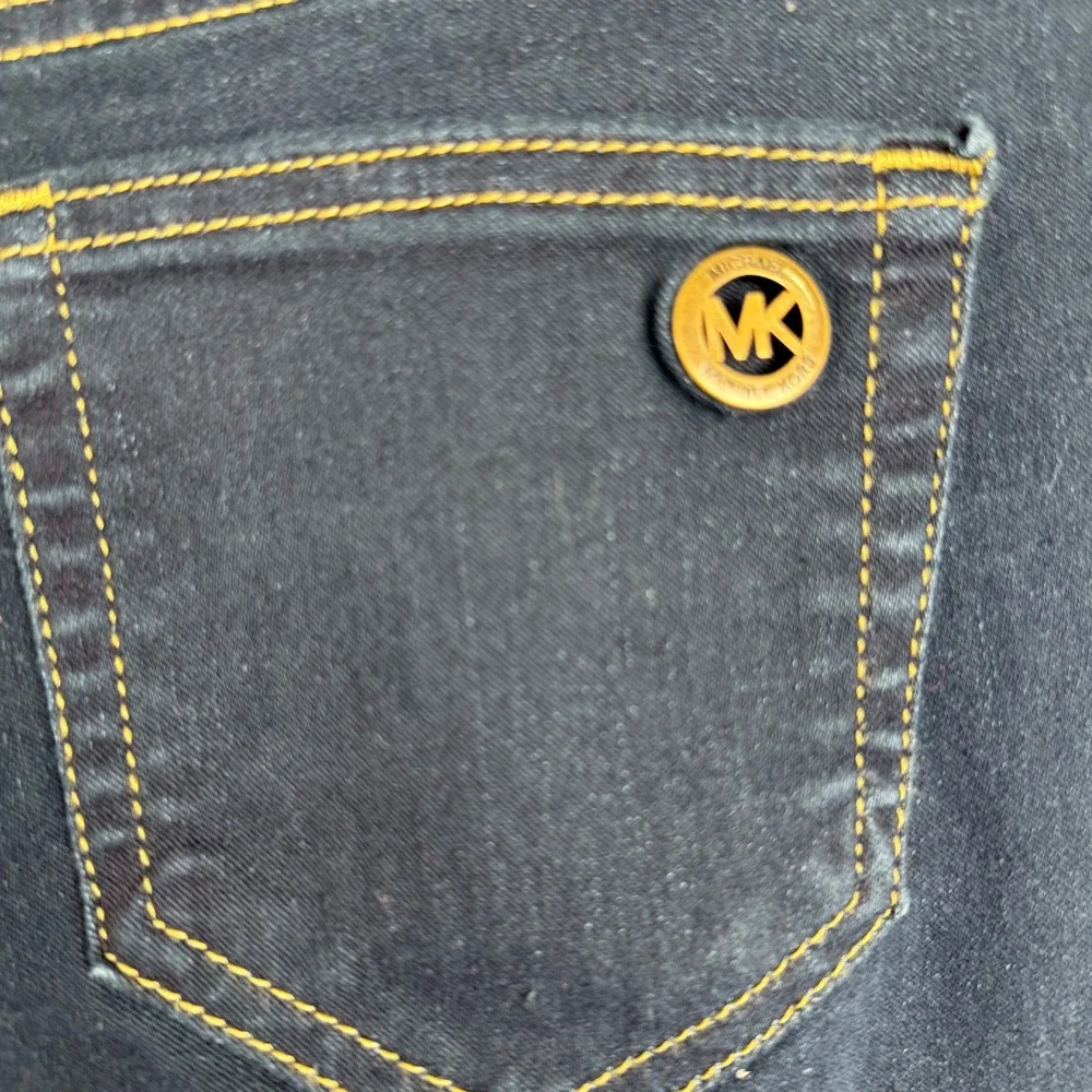 Michael Kors Womens Size‎ 4 Dark Wash Skinny Jeans Indigo Blue Stretch Denim